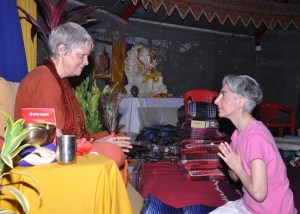 Jyoti with Swamiji